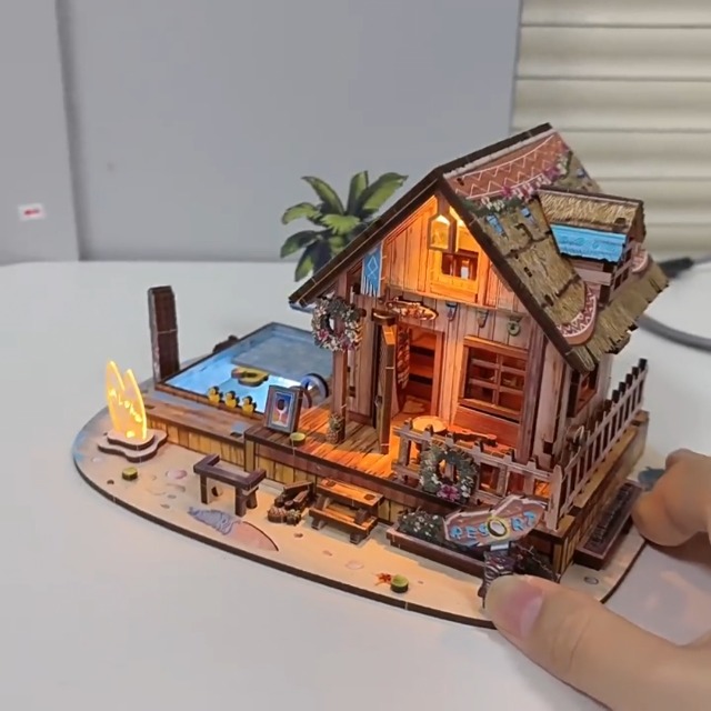 Amazon.com: 3D Wooden Puzzles for Adult,187pcs Hawaiian Vacation